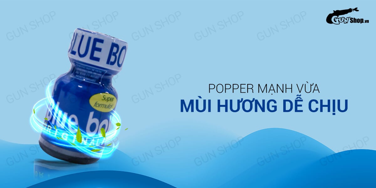 Chai hít tăng khoái cảm Popper PWD USA Blue Boy 10ml mùi hương dễ chịu