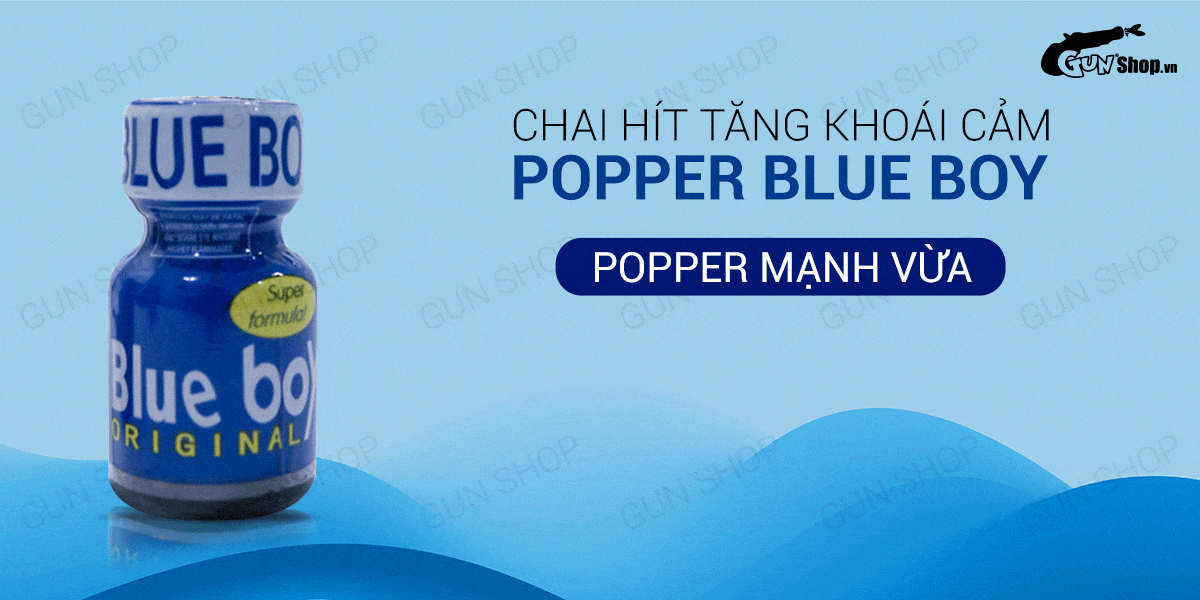 Chai hít tăng khoái cảm Popper PWD USA Blue Boy 10ml mùi hương dễ chịu