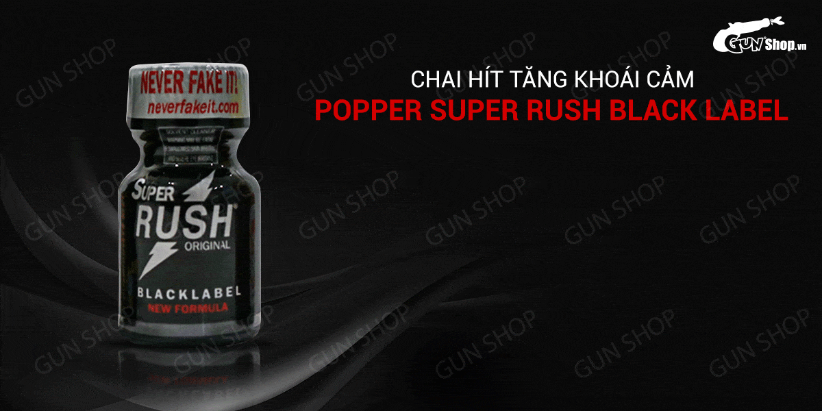 Popper PWD USA Super Rush Black Label chai 10ml tăng khoái cảm