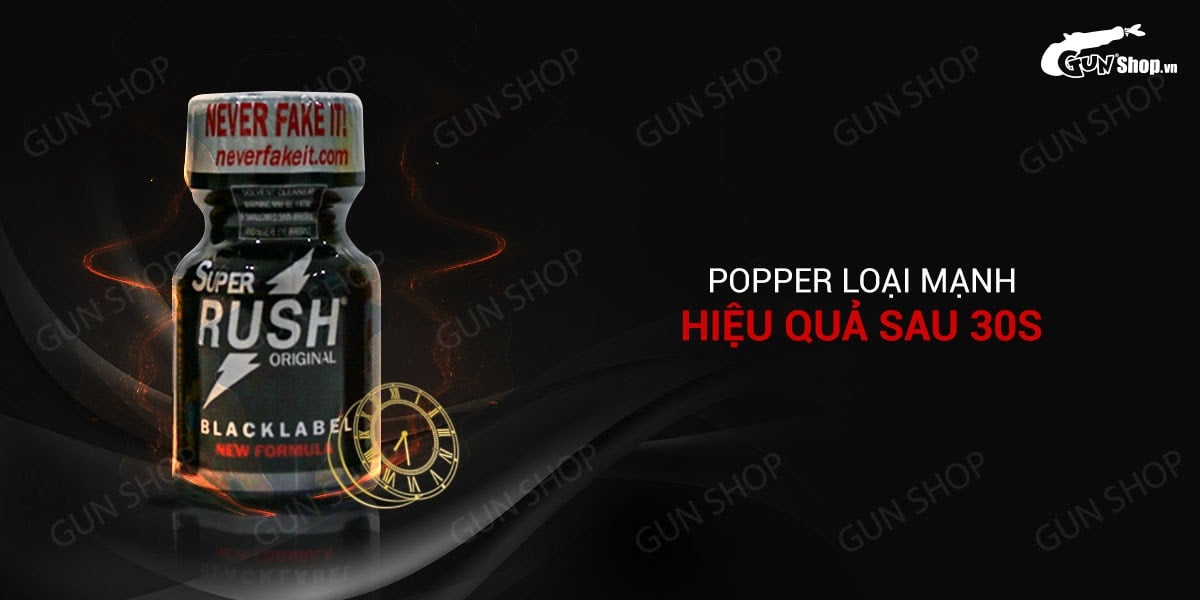 Popper PWD USA Super Rush Black Label chai 10ml tăng khoái cảm