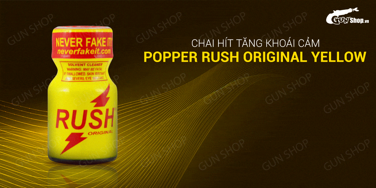Popper PWD USA Rush Original Yellow 10ml tăng khoái cảm mạnh
