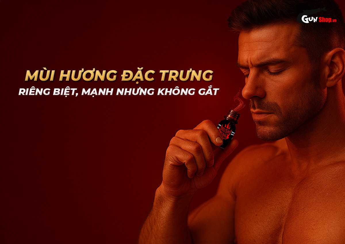 Chai Hít PWD USA Rush Ultra Strong Red 10ml Tăng Khoái Cảm Cực Mạnh