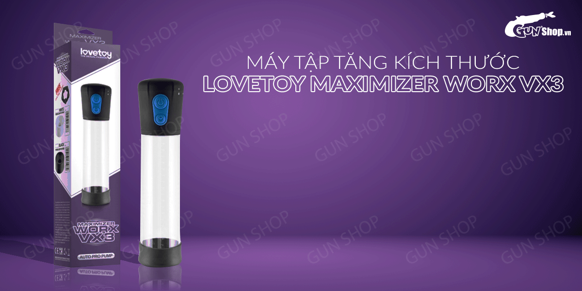 Máy tập dương vật tự động Lovetoy VX3 tăng kích thước nhanh an toàn