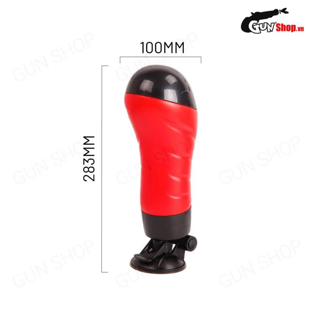 Âm đạo giả đa năng Baile Crazy Bull Red Delia rung xoay đa chế độ