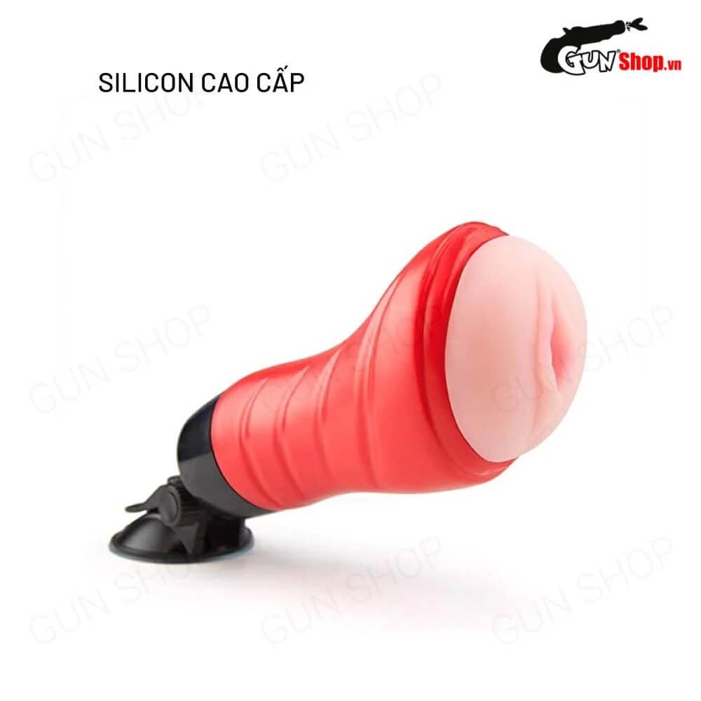 Âm đạo giả đa năng Baile Crazy Bull Red Delia rung xoay đa chế độ