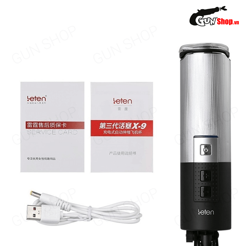 Âm đạo giả đa năng Leten X-9 silicon mềm mại như thật