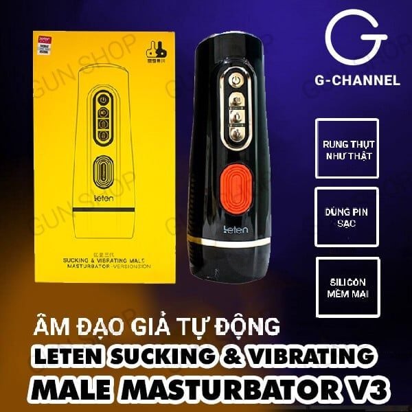 Âm đạo giả Leten phát âm thanh rung bú liếm mô phỏng y thật