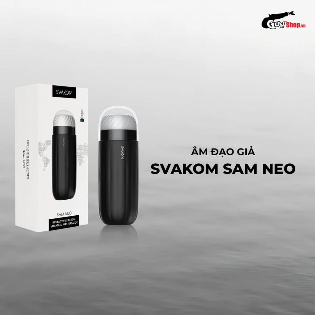 Âm đạo giả đa năng Svakom Sam Neo 5 chế độ rung hút sống động