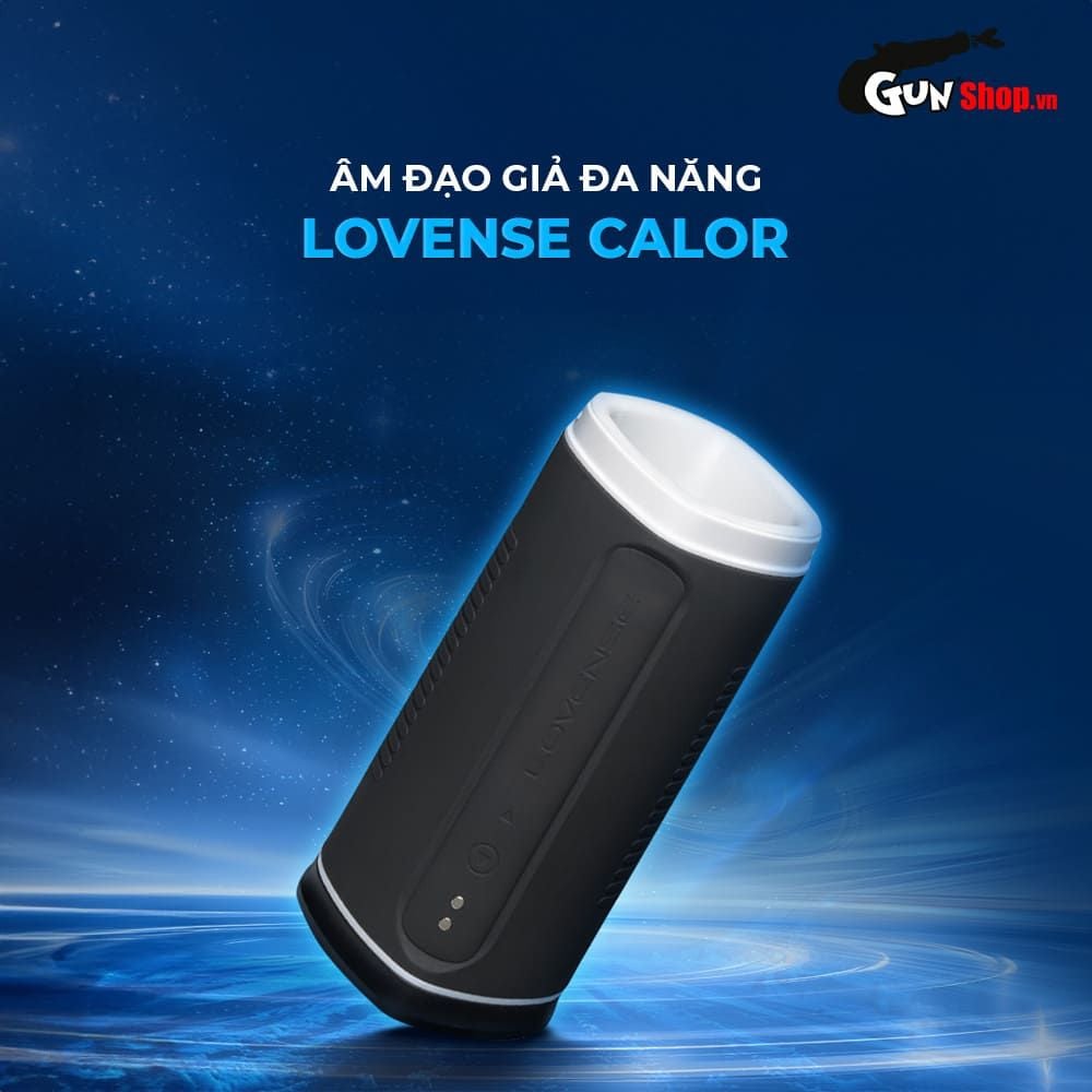 Âm đạo giả Lovense Calor điều khiển qua app rung nén tỏa nhiệt