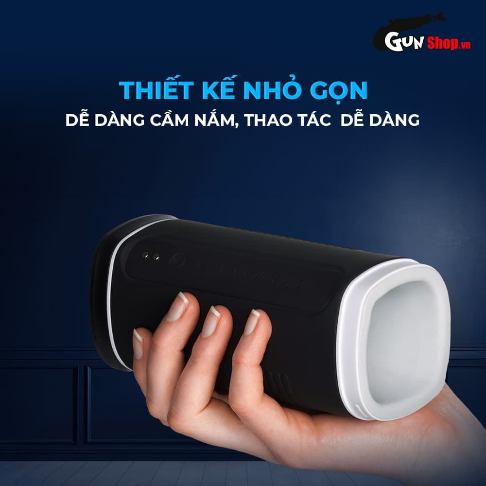 Âm đạo giả Lovense Calor điều khiển qua app rung nén tỏa nhiệt