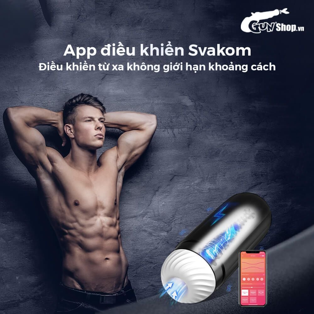 Âm đạo giả đa năng Svakom Hannes Neo điều khiển ứng dụng