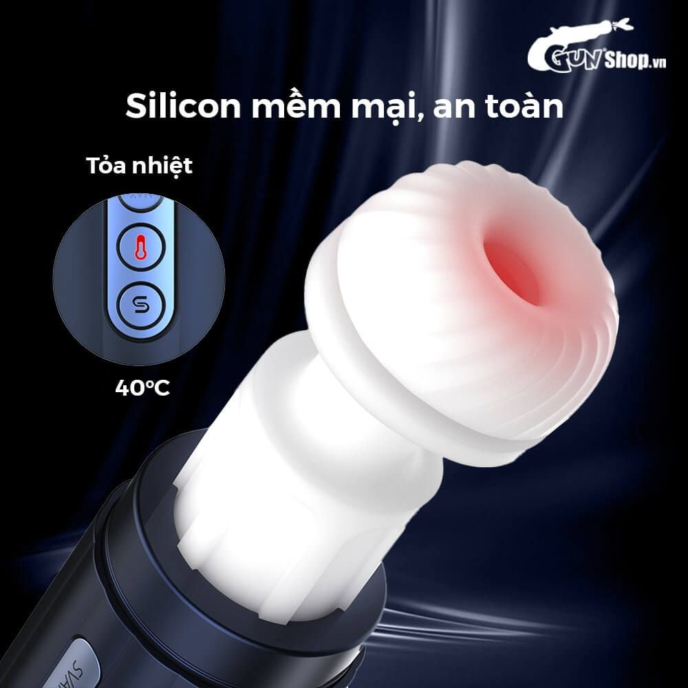Âm đạo giả đa năng Svakom Hannes Neo điều khiển ứng dụng