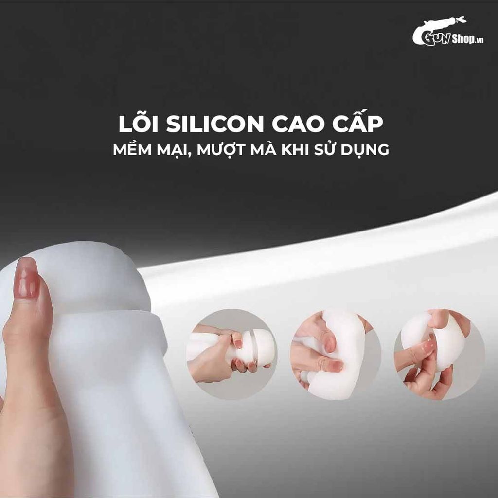 Âm đạo giả đa năng Svakom Sam Neo trắng 5 chế độ rung hút