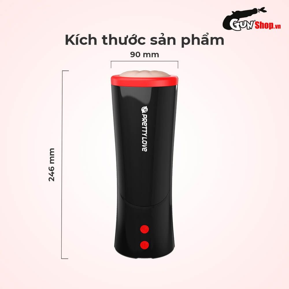 Âm đạo giả đa năng Pretty Love Ozzy pít tông lên xuống dễ dùng