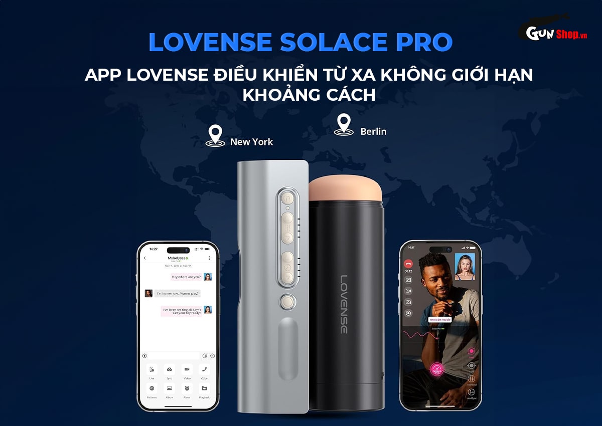  Mua Âm đạo giả đa năng Lovense Solace Pro nhập khẩu