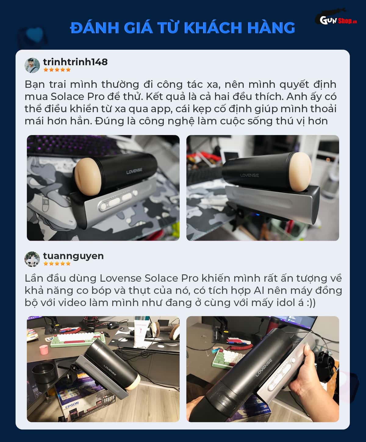  Mua Âm đạo giả đa năng Lovense Solace Pro nhập khẩu