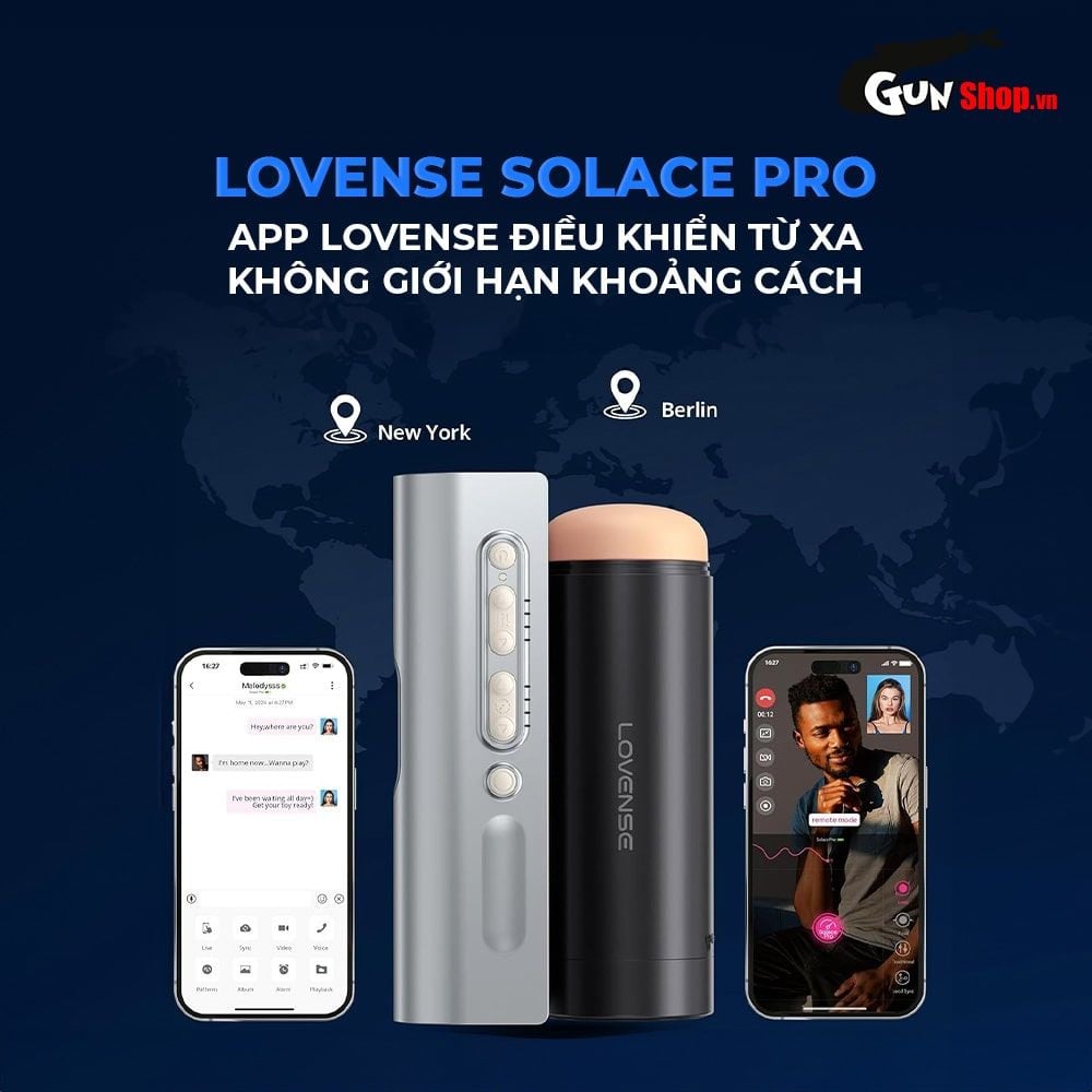 Âm đạo giả Lovense Solace Pro nâng cấp xoay 180 độ tiện lợi