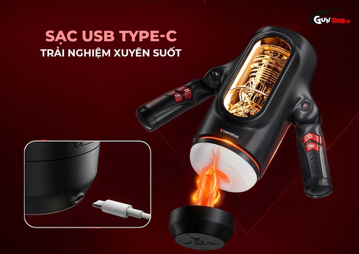  Thông tin Âm đạo giả rung thụt tự động Yeain Tifforun KingKong giá tốt