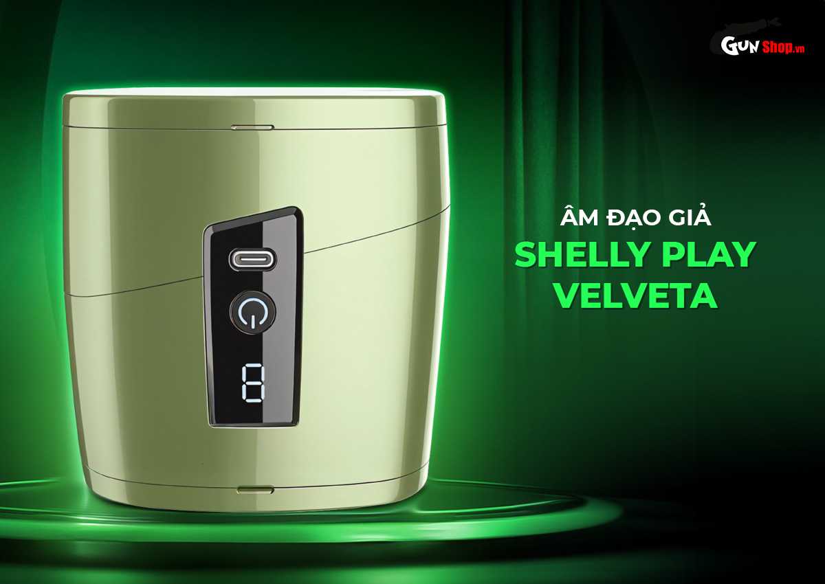 Âm đạo giả Shelly Play Velveta rung thụt tự động cực sướng
