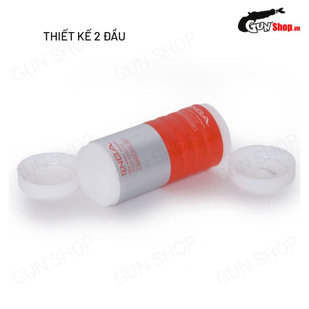 Âm đạo giả 2 đầu Tenga Double Hole Cup nhỏ gọn an toàn dễ dùng