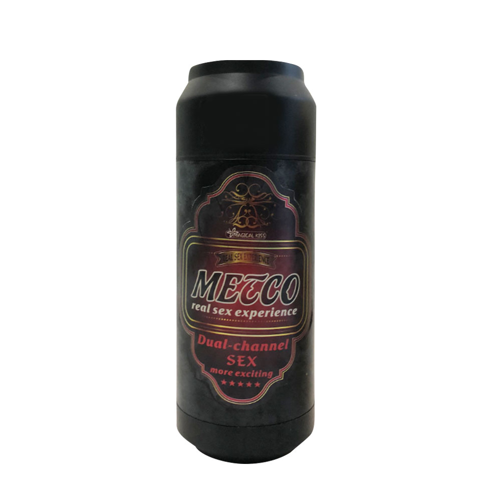 Âm đạo giả Magical Kiss Black siêu thực, ngụy trang lon bia 