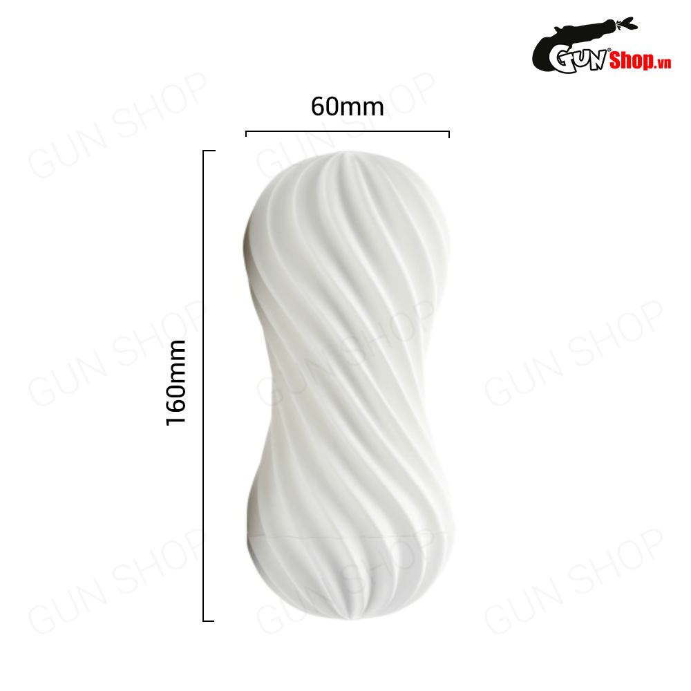 Âm đạo giả Tenga Moova Silky White thiết kế xoáy hấp dẫn chi tiết mềm mại