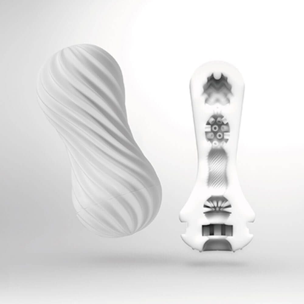 Âm đạo giả Tenga Moova Silky White thiết kế xoáy hấp dẫn chi tiết mềm mại