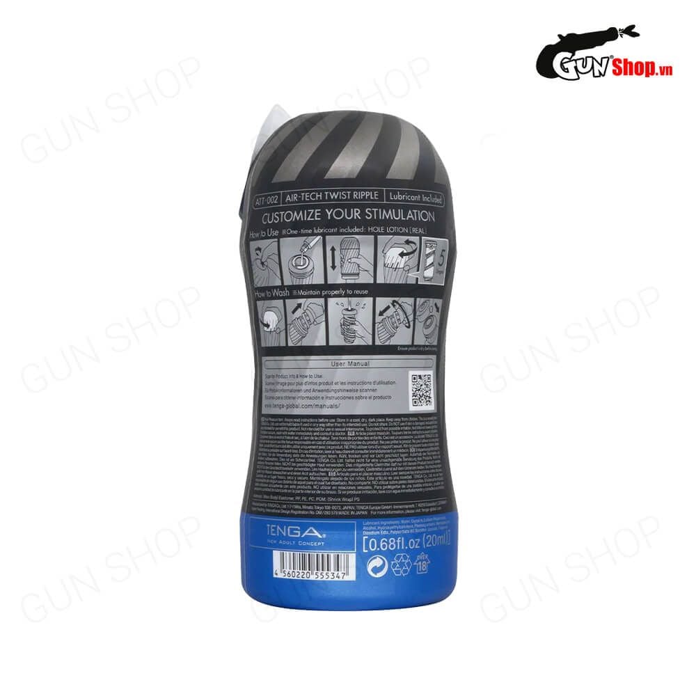 Âm Đạo Giả Tenga Air-Tech Twist Blue Thiết Kế Xoắn Massage Thông Minh