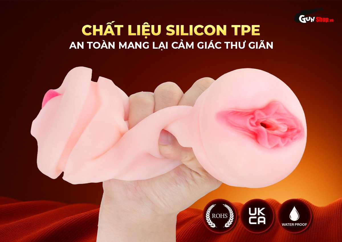 Âm đạo giả hai đầu Shelly Play Crystal kích thích cực đỉnh