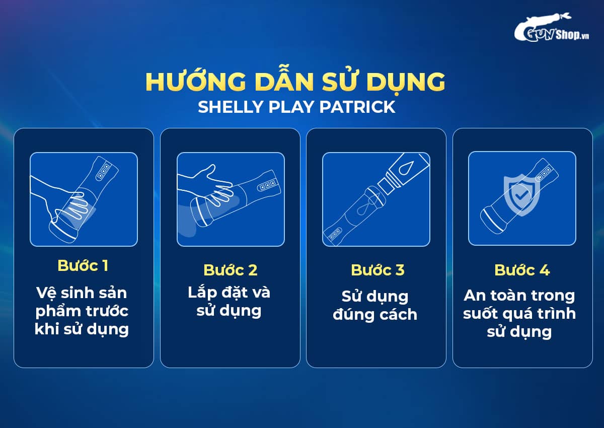 Âm Đạo Giả Shelly Play Patrick Đa Năng Kích Thích Mua Ngay