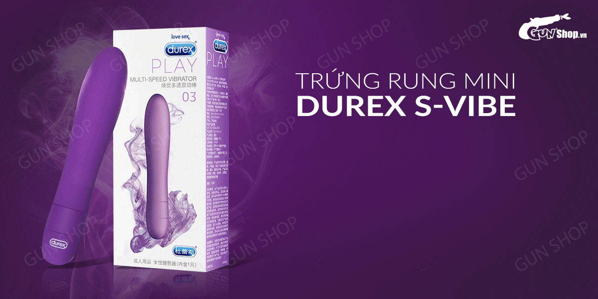 Durex S-Vibe Multi-Speed Mini Vibrator Female Toy