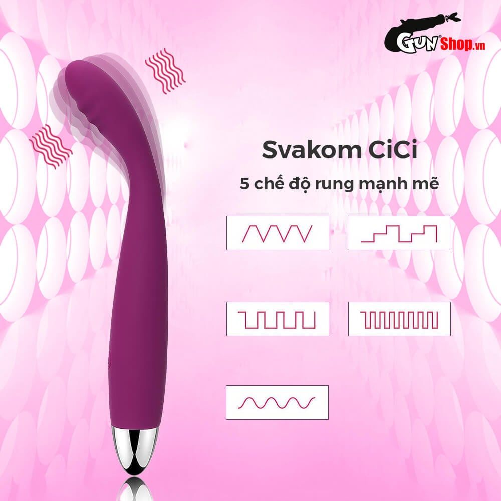 Máy Massage Svakom CiCi 25 Tần Số Rung Mạnh Mẽ Kích Thích Điểm G