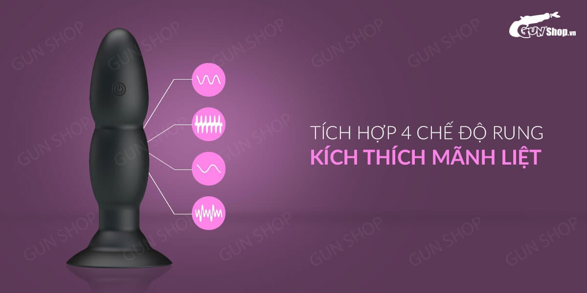 Pretty Love Beaded Anal Vibrator 10 Modes Compact Toy