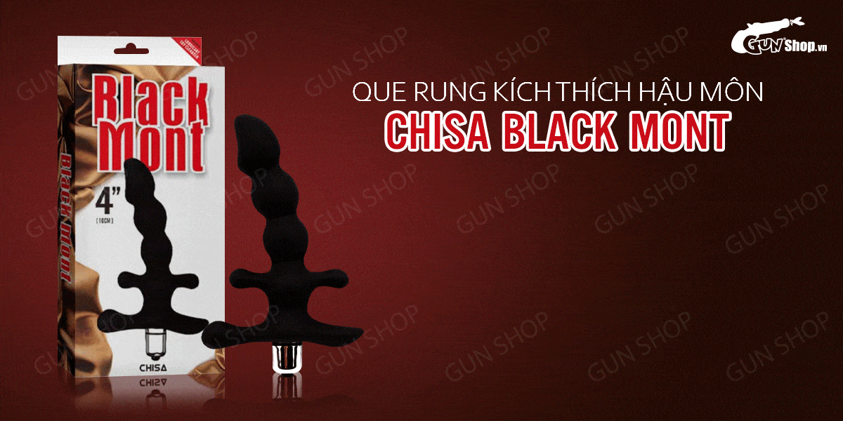 Chisa Black Mont Anal Vibrator Stimulating Sex Toy