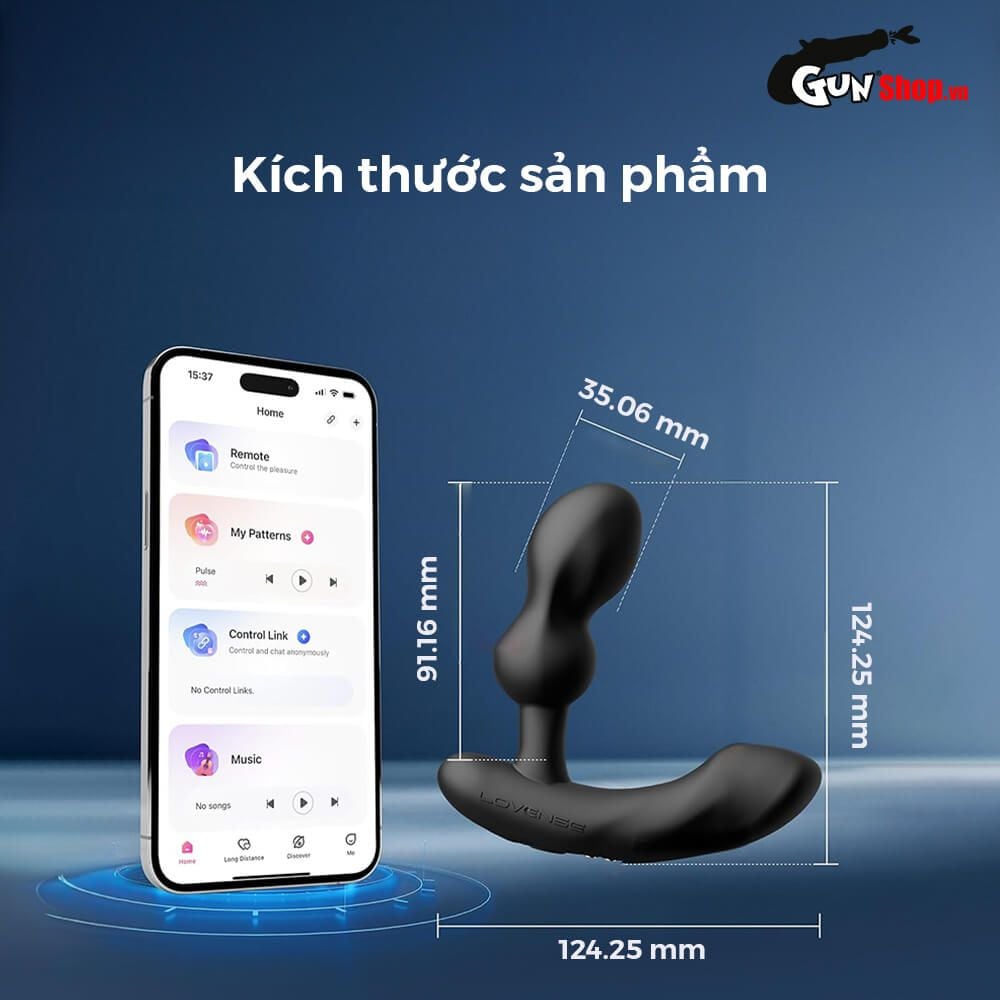 Máy massage tuyến tiền liệt Lovense Edge 2 silicon cao cấp