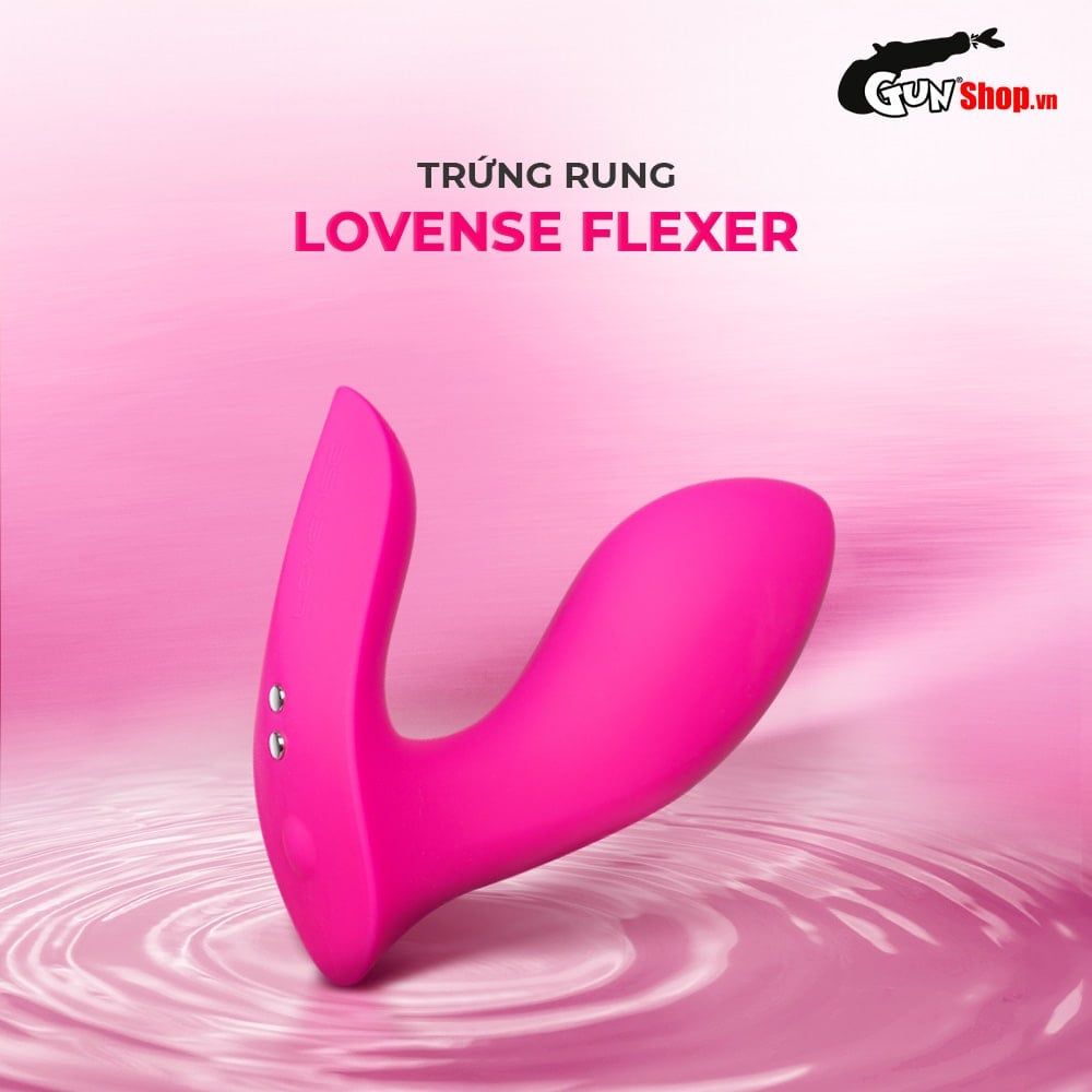Trứng rung Lovense Flexer điều khiển app kích thích cực đã