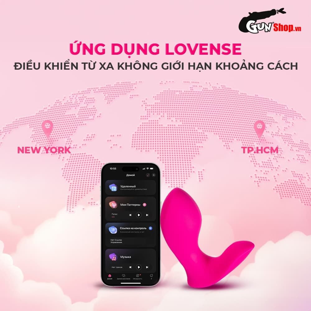 Trứng rung Lovense Flexer điều khiển app kích thích cực đã