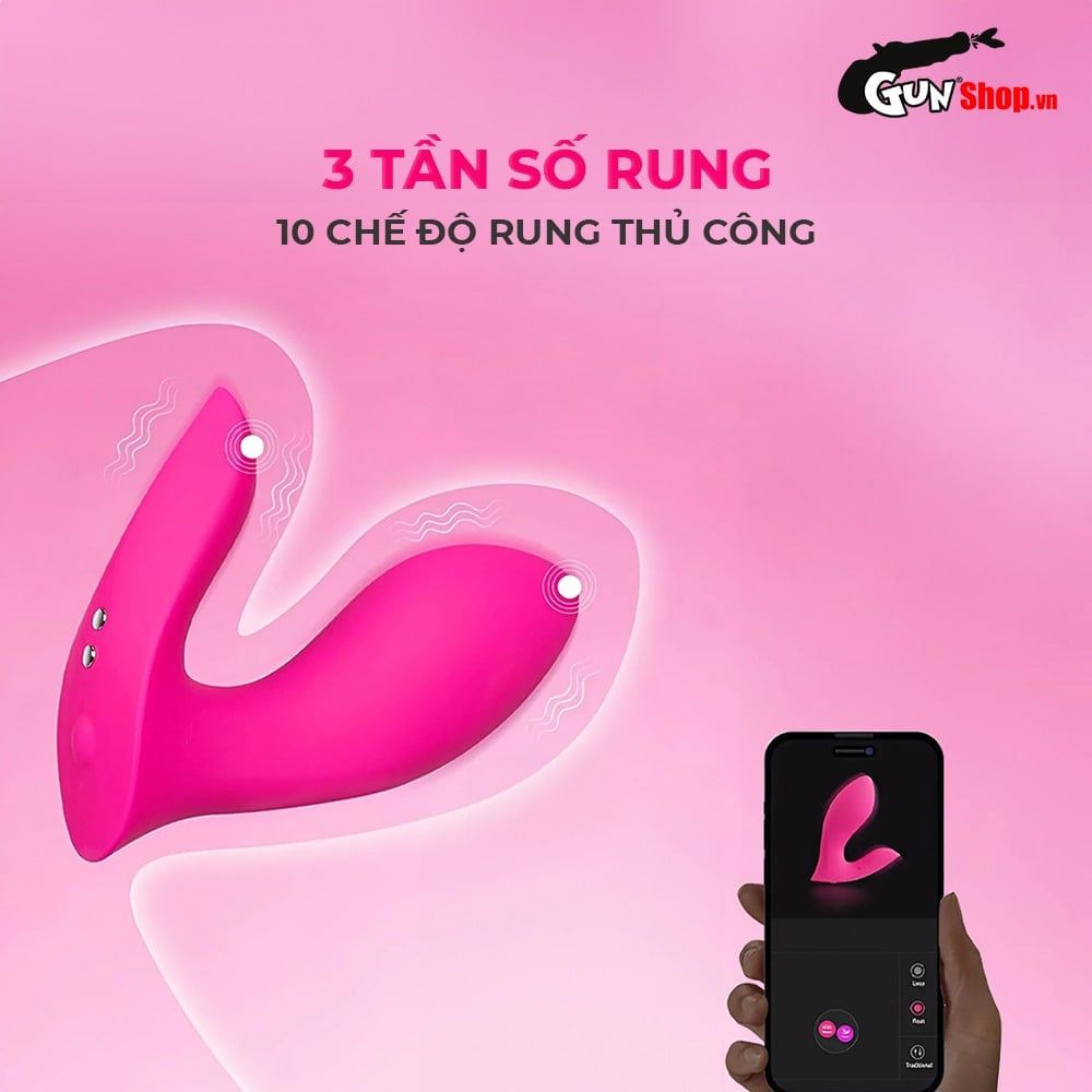 Trứng rung Lovense Flexer điều khiển app kích thích cực đã