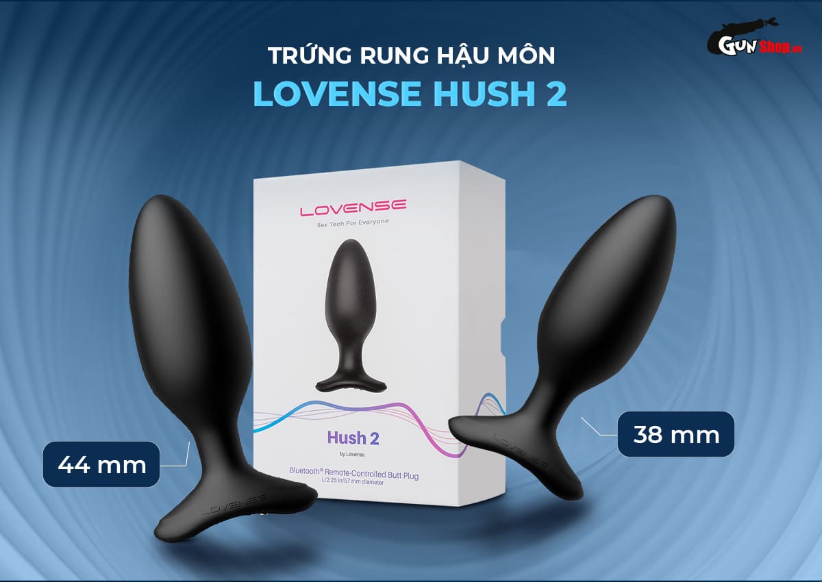 Lovense Hush 2 powerful silent anal egg vibrator