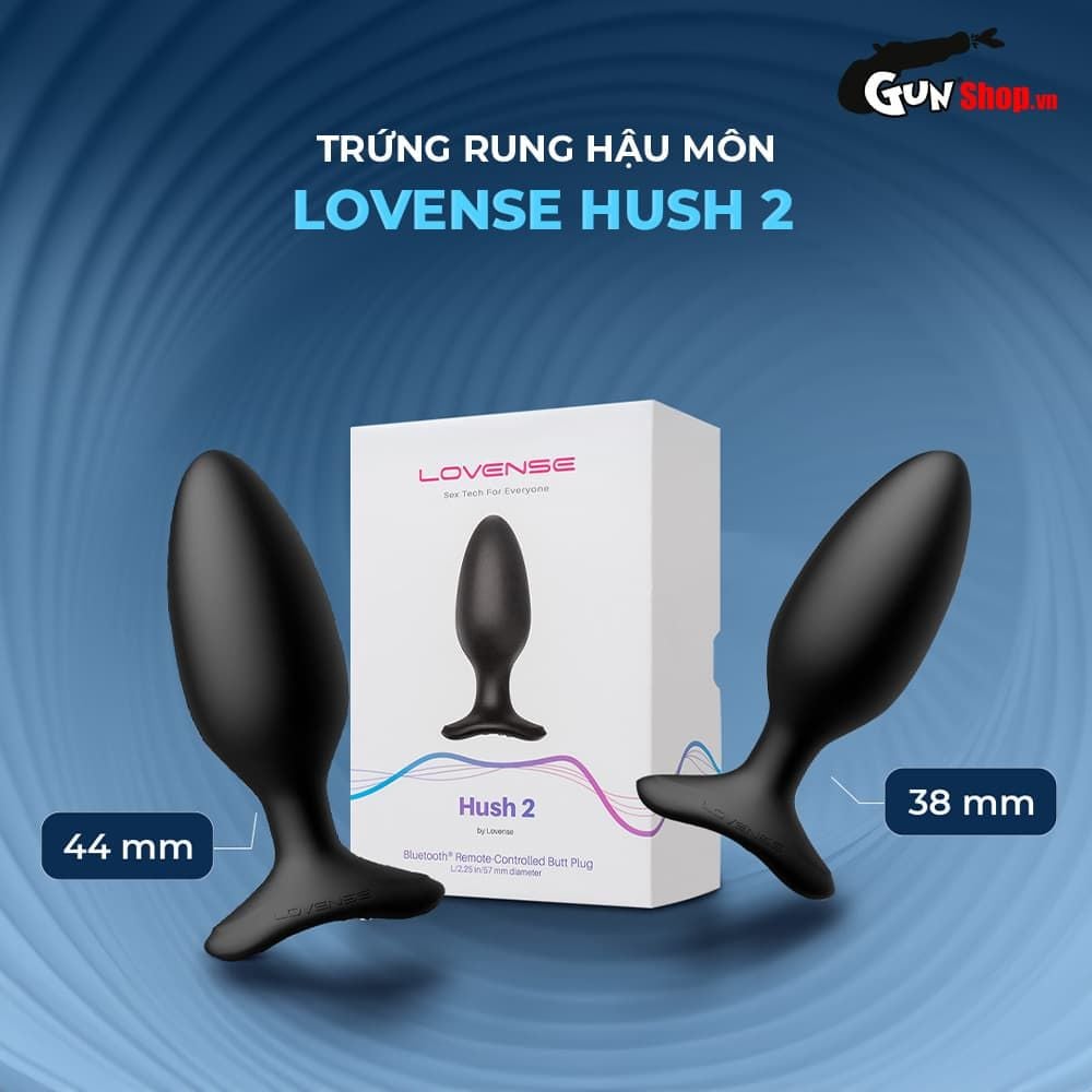 Trứng rung hậu môn Lovense Hush 2 thiết kế quả tên lửa êm