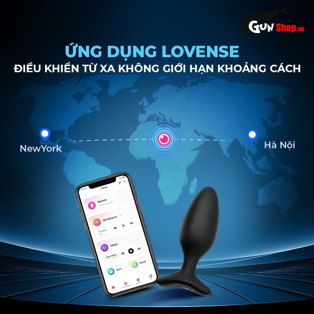 Trứng rung hậu môn Lovense Hush 2 thiết kế quả tên lửa êm