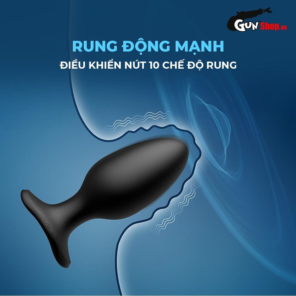Trứng rung hậu môn Lovense Hush 2 thiết kế quả tên lửa êm