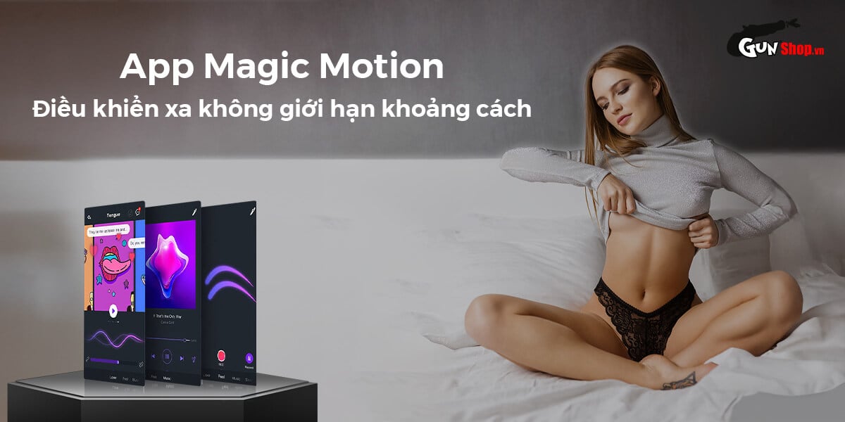 Trứng rung hậu môn đuôi thỏ Magic Motion Bunny công nghệ app Bluetooth kích thích