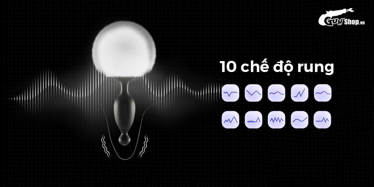 Trứng rung hậu môn đuôi thỏ Magic Motion Bunny công nghệ app Bluetooth kích thích