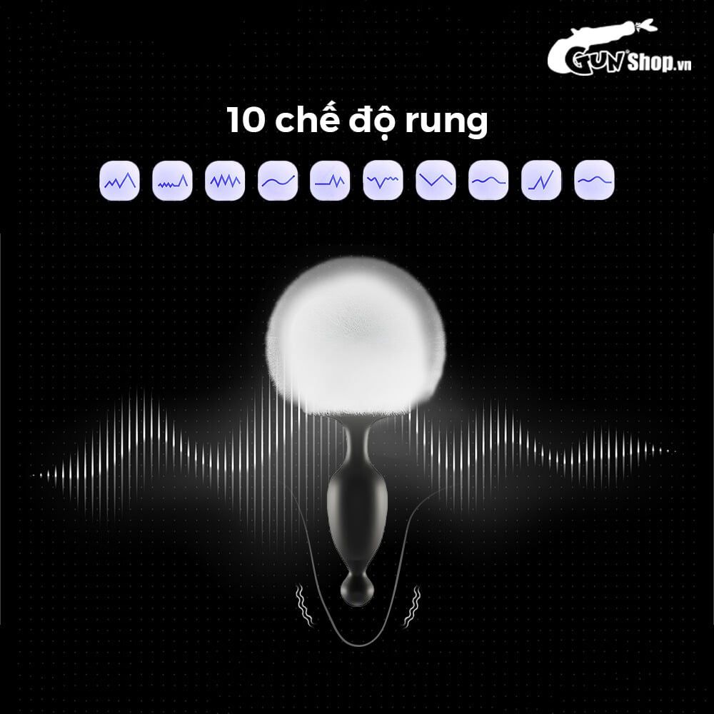 Trứng Rung Hậu Môn Đuôi Thỏ Magic Motion Bunny Kích Thích Sâu