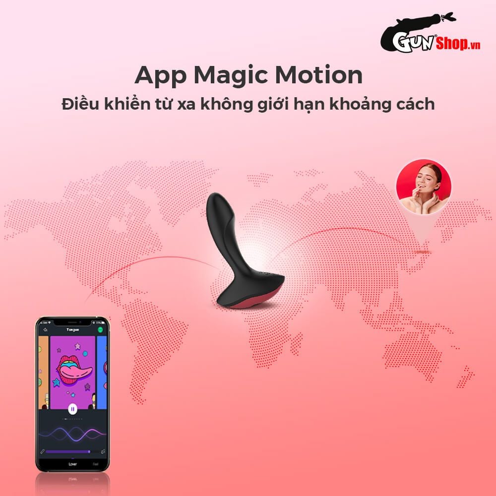 Trứng rung kích thích hậu môn Magic Motion Solstice massage tuyến tiền liệt