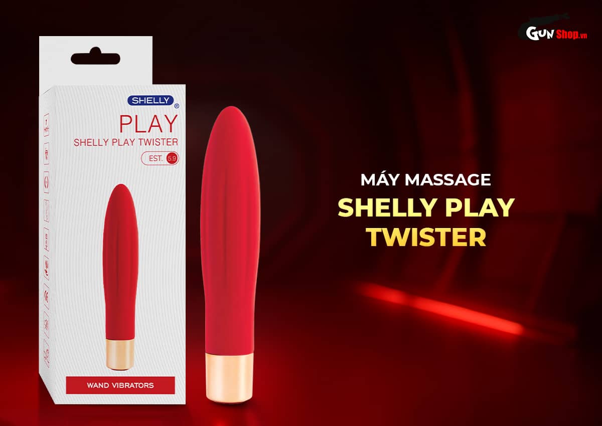 Máy Massage Shelly Play Twister - Relax, Giảm Đau, Tăng Khoái Cảm