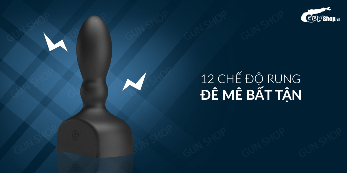 Mr.Play Anal Plug Rechargeable 12-Mode Vibrating Butt Egg Comfortable