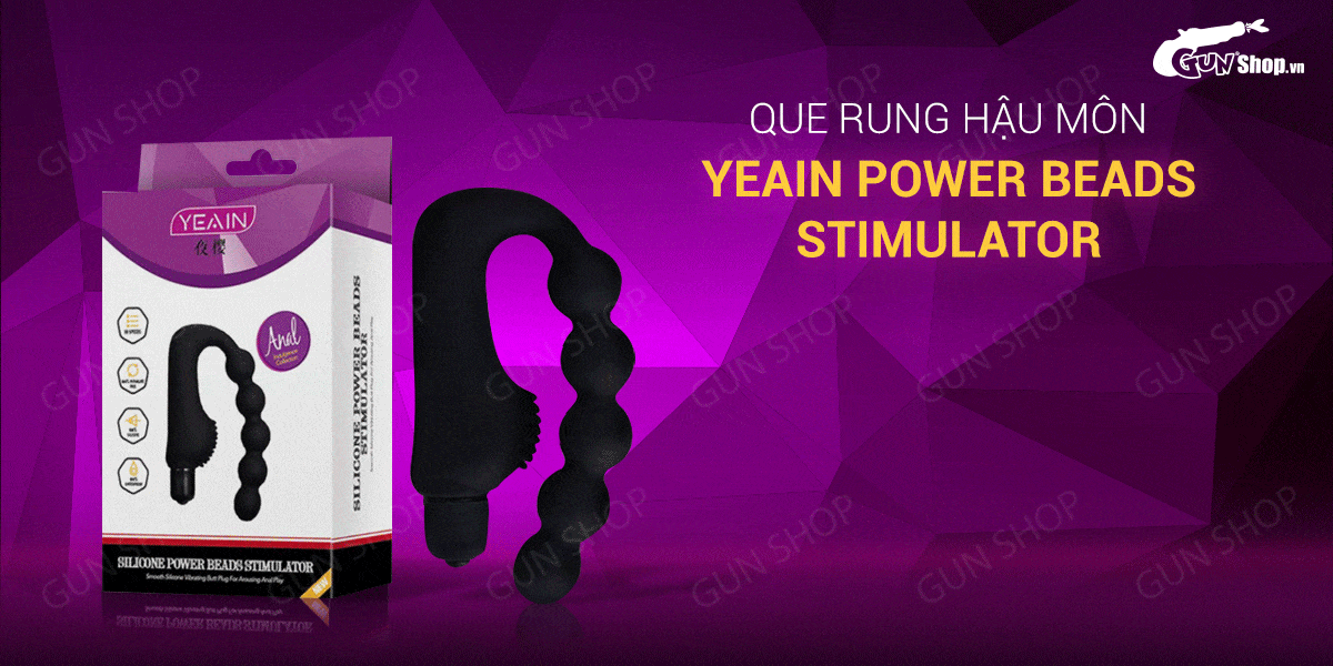 Que rung hậu môn Yeain Power Beads Stimulator chuỗi hạt linh hoạt