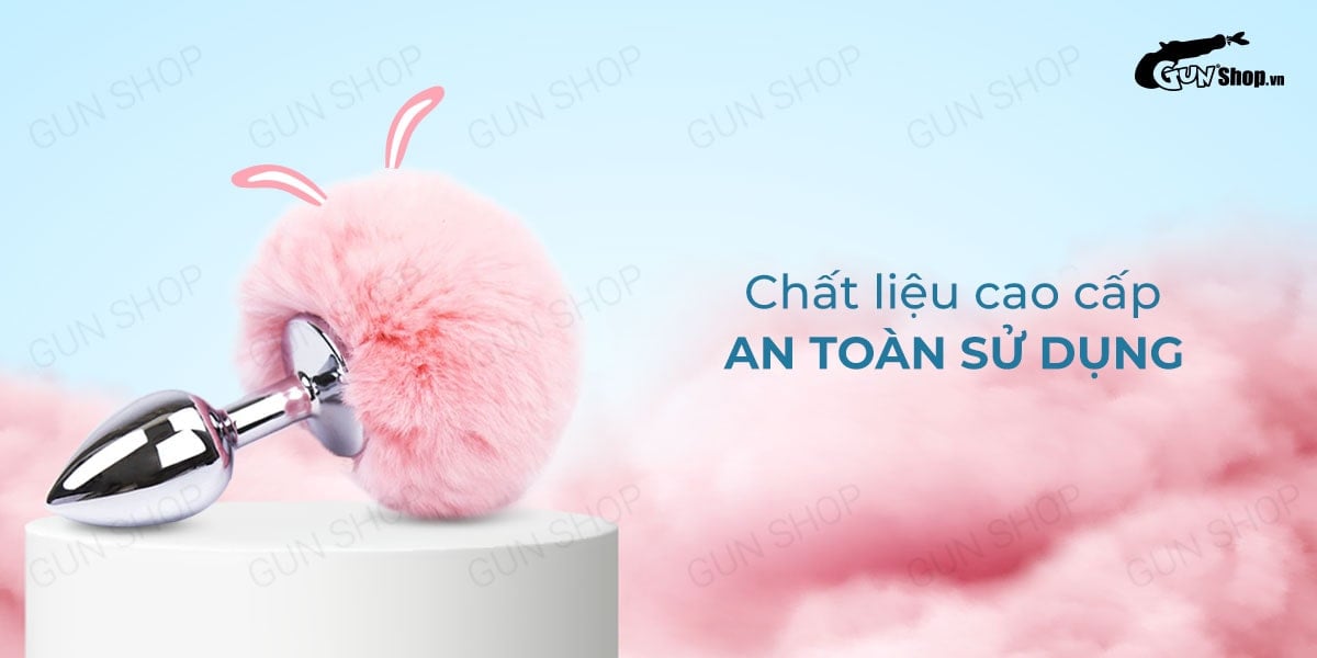 Anal Bunny Tail Plug Prostate Massage Silicone Toy